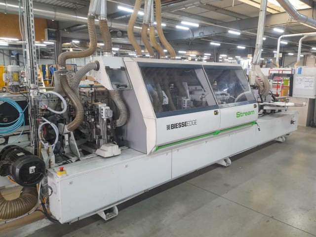 biesse + formetal - stream - single edgebanders with automation per lavorazione legno