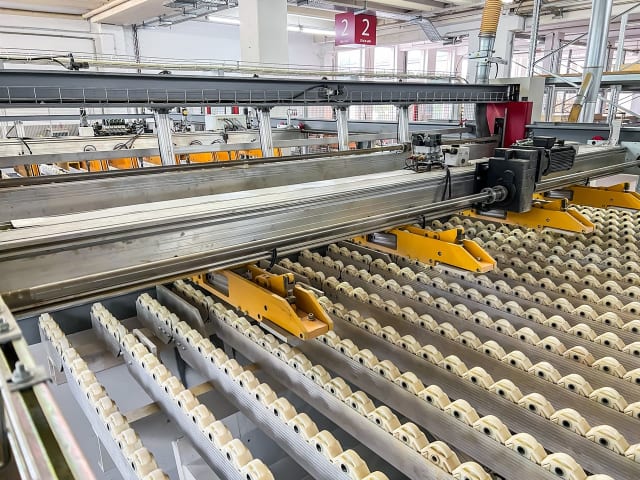 ima + schelling - ah 6 - beam panel saw with automatic warehouse per lavorazione legno