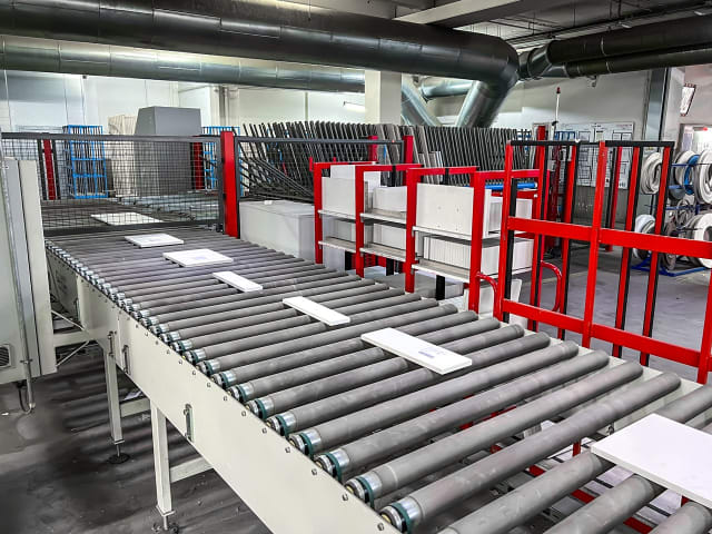 geldmeier - igelpuffer unloader - roller conveyors per lavorazione legno