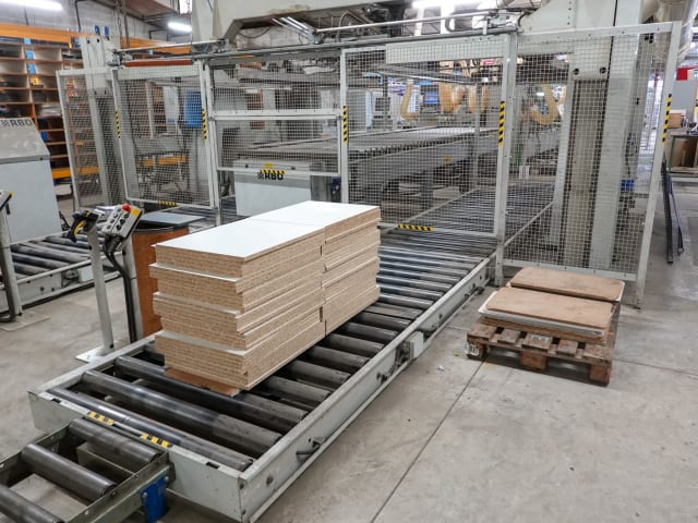 biesse - rbo - stream sb2 9.5 - squaringedgebanding line per lavorazione legno