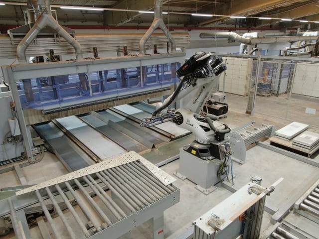 homag + kuka - bof 711 + kr 120 - centro di lavoro con automazione per lavorazione legno