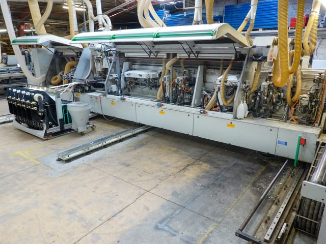 biesse - rbo - stream sb2 9.5 - squaringedgebanding line per lavorazione legno