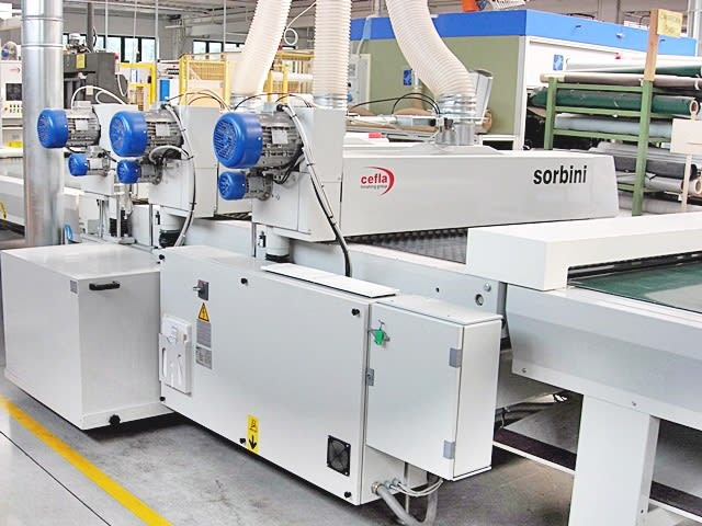 wemhoener + cefla - kt-m-15 + dualtech - pressing lines per lavorazione legno