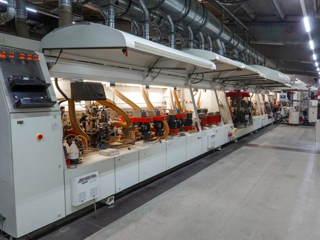 ima + meinert - combima-system/ii 1950-a - squaringedgebanding line per lavorazione legno