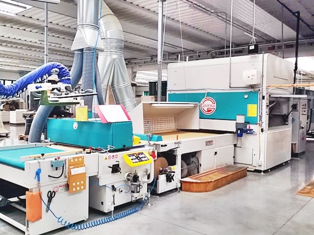 giardina - dualtech 301 - painting line per lavorazione legno