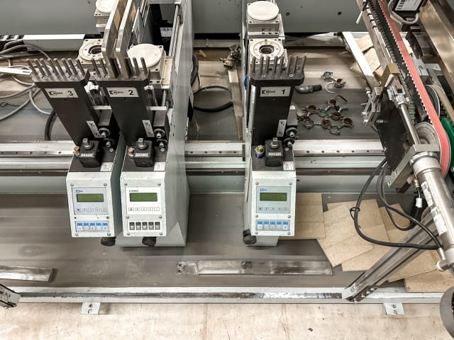 homag + weeke - bst 500+fpr620 - edge banding line for narrow pieces per lavorazione legno