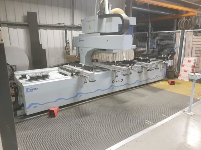 weeke - optimat bhc venture 4m - cnc machine centres with pod and rail per lavorazione legno