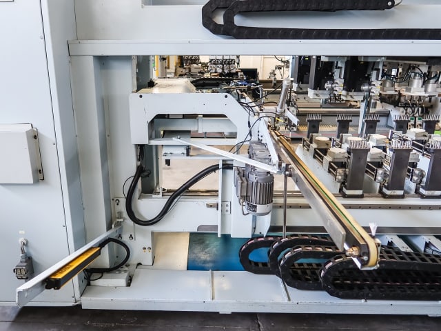 weeke - bst 505 - ligne de percage tourillonage per lavorazione legno