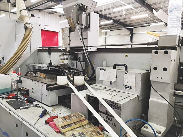 homag + weeke - bst 500+fpr620 - edge banding line for narrow pieces per lavorazione legno