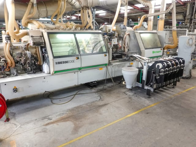 biesse - rbo - stream sb2 9.5 - squaringedgebanding line per lavorazione legno