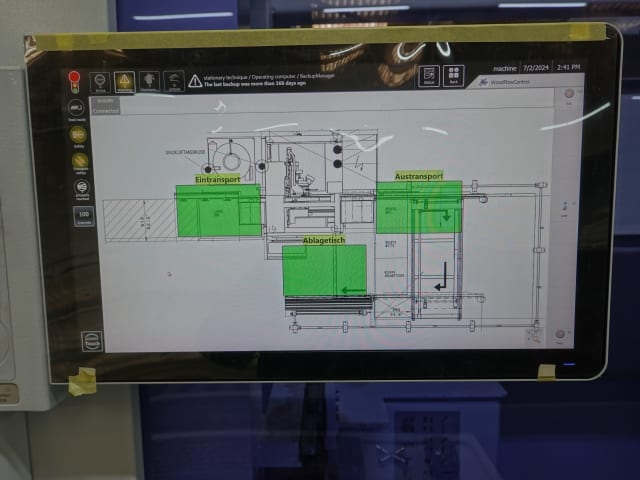 weeke - bhx 200/d + kr 120 - linie wiercenia i kołkowania per lavorazione legno