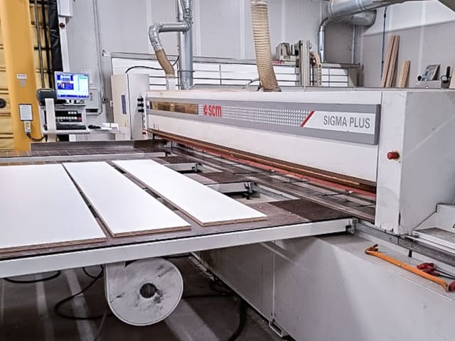 scm - sigma 105d plus - front loading panel saws per lavorazione legno