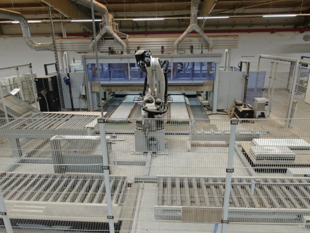 homag + kuka - bof 711 + kr 120 - centre dusinage avec automatisation per lavorazione legno